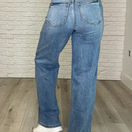 Judy Blue Karis High Rise Vintage Wash Retro Wide Leg-Womens-Judy Blue-[option4]-[option5]-[option6]-[option7]-[option8]-Shop-Boutique-Clothing-for-Women-Online