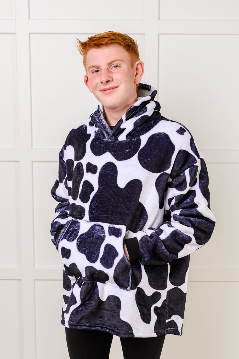 Kids Oversized Hoodie Blanket in Cow-Layers-Ave Shops-[option4]-[option5]-[option6]-[option7]-[option8]-Shop-Boutique-Clothing-for-Women-Online
