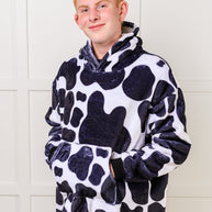 Kids Oversized Hoodie Blanket in Cow-Layers-Ave Shops-[option4]-[option5]-[option6]-[option7]-[option8]-Shop-Boutique-Clothing-for-Women-Online