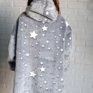 Kids Oversized Hoodie Blanket in Grey Stars-Layers-Ave Shops-[option4]-[option5]-[option6]-[option7]-[option8]-Shop-Boutique-Clothing-for-Women-Online