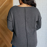 Kinda Sorta Ribbed Top in Charcoal-Tops-Ave Shops-[option4]-[option5]-[option6]-[option7]-[option8]-Shop-Boutique-Clothing-for-Women-Online