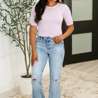 Knit Pick Basic Tee in Pink-Womens-Ave Shops-[option4]-[option5]-[option6]-[option7]-[option8]-Shop-Boutique-Clothing-for-Women-Online