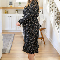 Larissa Long Sleeve Ruffle Hem Dress-Womens-Ave Shops-[option4]-[option5]-[option6]-[option7]-[option8]-Shop-Boutique-Clothing-for-Women-Online