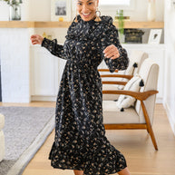 Larissa Long Sleeve Ruffle Hem Dress-Womens-Ave Shops-[option4]-[option5]-[option6]-[option7]-[option8]-Shop-Boutique-Clothing-for-Women-Online