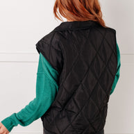 Layering Queen Quilted Puffer Vest in Black-Layers-Ave Shops-[option4]-[option5]-[option6]-[option7]-[option8]-Shop-Boutique-Clothing-for-Women-Online