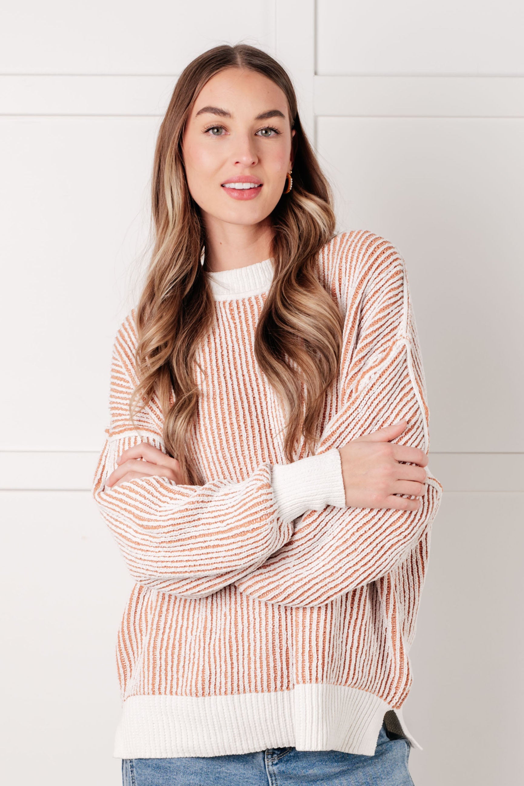 Least High Maintenance Contrast Trim Sweater-Tops-Ave Shops-[option4]-[option5]-[option6]-[option7]-[option8]-Shop-Boutique-Clothing-for-Women-Online