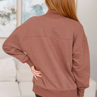 Make No Mistake Mock Neck Pullover in Cocoa-Tops-Ave Shops-[option4]-[option5]-[option6]-[option7]-[option8]-Shop-Boutique-Clothing-for-Women-Online