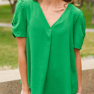Let's Meet Up Green Blouse-Womens-Ave Shops-[option4]-[option5]-[option6]-[option7]-[option8]-Shop-Boutique-Clothing-for-Women-Online