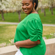 Let's Meet Up Green Blouse-Womens-Ave Shops-[option4]-[option5]-[option6]-[option7]-[option8]-Shop-Boutique-Clothing-for-Women-Online