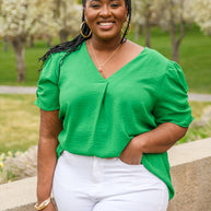 Let's Meet Up Green Blouse-Womens-Ave Shops-[option4]-[option5]-[option6]-[option7]-[option8]-Shop-Boutique-Clothing-for-Women-Online
