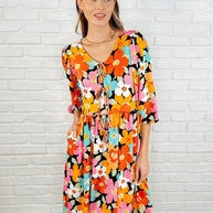 Little Bold V-Neck Knit Dress-Womens-Ave Shops-[option4]-[option5]-[option6]-[option7]-[option8]-Shop-Boutique-Clothing-for-Women-Online