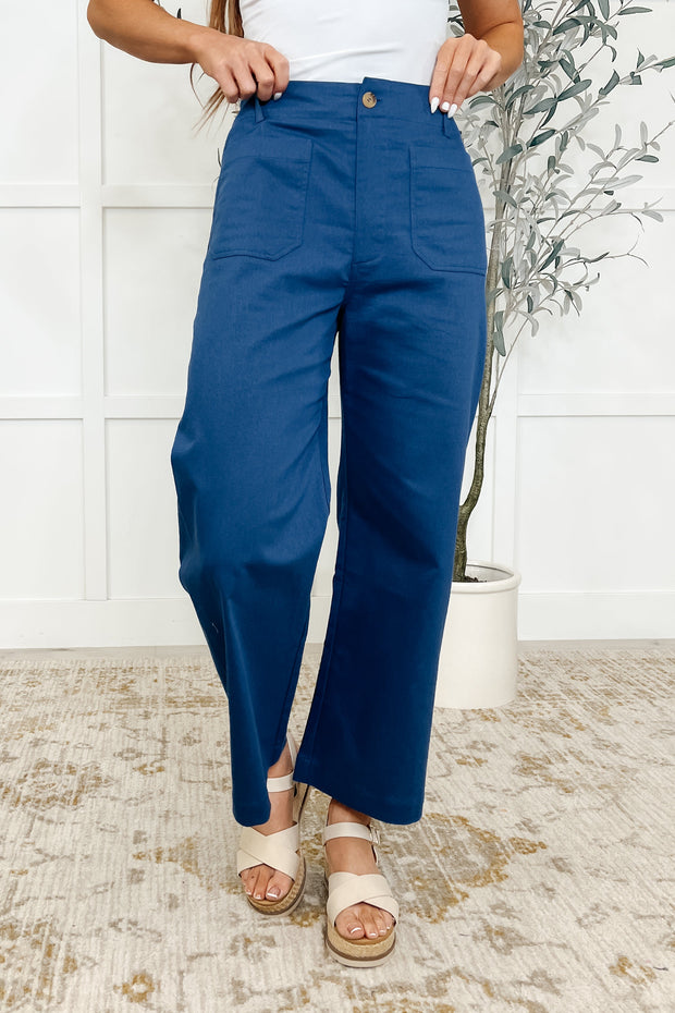Little Strolls Straight Leg Trousers in Royal Blue-Womens-Ave Shops-[option4]-[option5]-[option6]-[option7]-[option8]-Shop-Boutique-Clothing-for-Women-Online