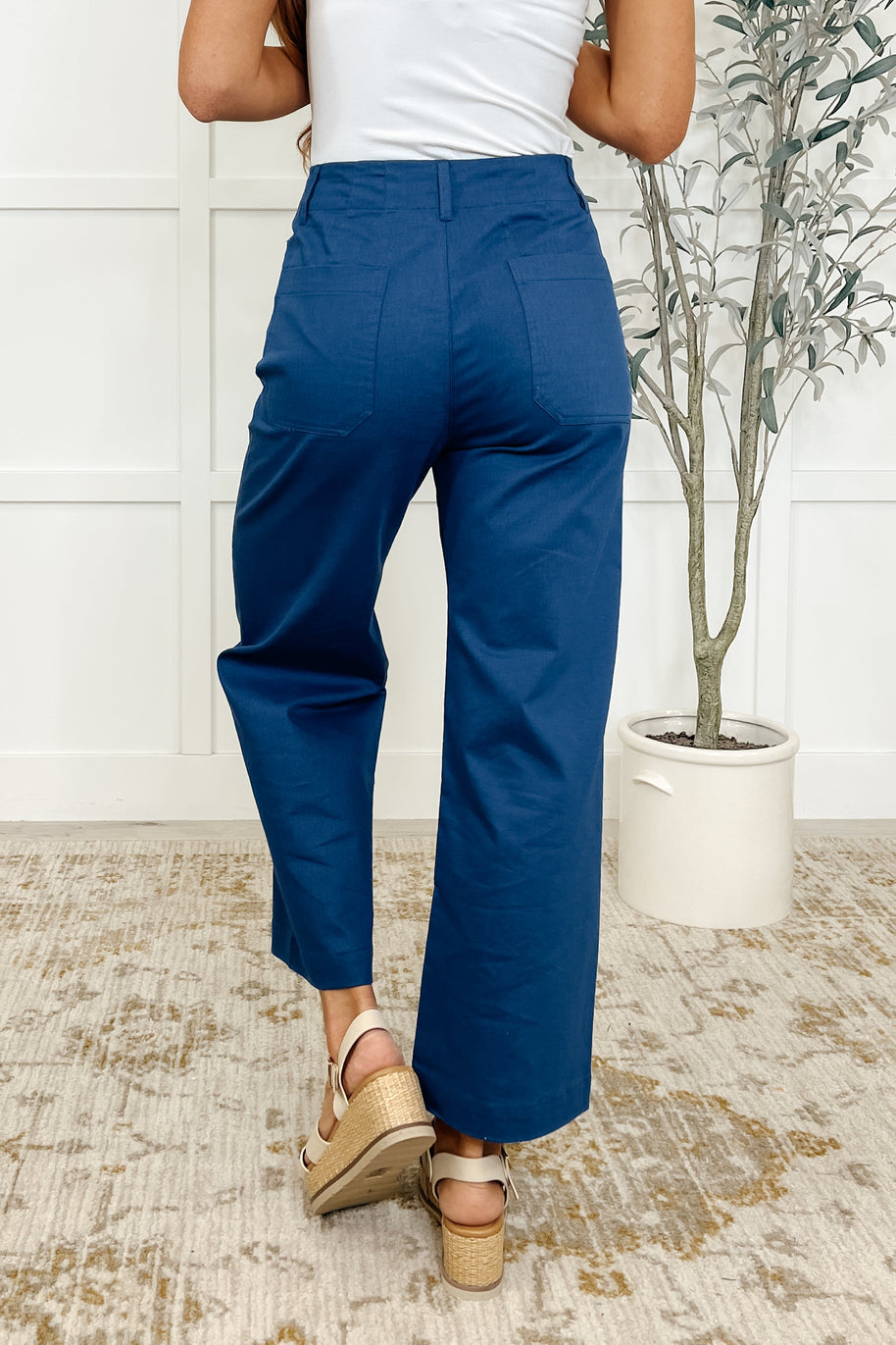 Little Strolls Straight Leg Trousers in Royal Blue-Womens-Ave Shops-[option4]-[option5]-[option6]-[option7]-[option8]-Shop-Boutique-Clothing-for-Women-Online