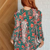Lizzy Top in Teal Snake Print-Tops-Ave Shops-[option4]-[option5]-[option6]-[option7]-[option8]-Shop-Boutique-Clothing-for-Women-Online