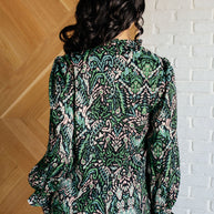 Looking Out Damask Print Blouse-Blouses-Ave Shops-[option4]-[option5]-[option6]-[option7]-[option8]-Shop-Boutique-Clothing-for-Women-Online
