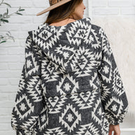 Lounge Day Hoodie in Black & White-Womens-Ave Shops-[option4]-[option5]-[option6]-[option7]-[option8]-Shop-Boutique-Clothing-for-Women-Online