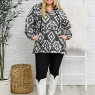 Lounge Day Hoodie in Black & White-Womens-Ave Shops-[option4]-[option5]-[option6]-[option7]-[option8]-Shop-Boutique-Clothing-for-Women-Online
