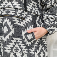 Lounge Day Hoodie in Black & White-Womens-Ave Shops-[option4]-[option5]-[option6]-[option7]-[option8]-Shop-Boutique-Clothing-for-Women-Online