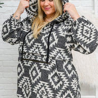 Lounge Day Hoodie in Black & White-Womens-Ave Shops-[option4]-[option5]-[option6]-[option7]-[option8]-Shop-Boutique-Clothing-for-Women-Online