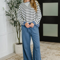 Lounge Line Wide Leg Sweats in Dusty Blue-Womens-Ave Shops-[option4]-[option5]-[option6]-[option7]-[option8]-Shop-Boutique-Clothing-for-Women-Online