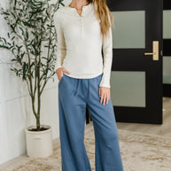 Lounge Line Wide Leg Sweats in Dusty Blue-Womens-Ave Shops-[option4]-[option5]-[option6]-[option7]-[option8]-Shop-Boutique-Clothing-for-Women-Online