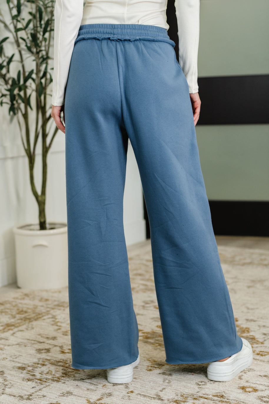 Lounge Line Wide Leg Sweats in Dusty Blue-Womens-Ave Shops-[option4]-[option5]-[option6]-[option7]-[option8]-Shop-Boutique-Clothing-for-Women-Online