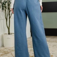 Lounge Line Wide Leg Sweats in Dusty Blue-Womens-Ave Shops-[option4]-[option5]-[option6]-[option7]-[option8]-Shop-Boutique-Clothing-for-Women-Online