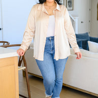 Loved For Years Satin Button Up In Beige-Womens-Ave Shops-[option4]-[option5]-[option6]-[option7]-[option8]-Shop-Boutique-Clothing-for-Women-Online