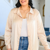 Loved For Years Satin Button Up In Beige-Womens-Ave Shops-[option4]-[option5]-[option6]-[option7]-[option8]-Shop-Boutique-Clothing-for-Women-Online