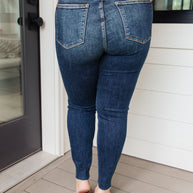 Judy Blue Lydia Mid Rise Vintage Raw Hem Skinny Jeans-Denim-Ave Shops-[option4]-[option5]-[option6]-[option7]-[option8]-Shop-Boutique-Clothing-for-Women-Online