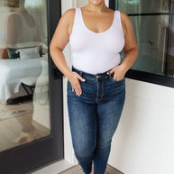 Judy Blue Lydia Mid Rise Vintage Raw Hem Skinny Jeans-Denim-Ave Shops-[option4]-[option5]-[option6]-[option7]-[option8]-Shop-Boutique-Clothing-for-Women-Online