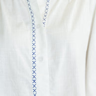 PREORDER: Machine Embroidered Details Ruffle Neck Blouse-Womens-Ave Shops-[option4]-[option5]-[option6]-[option7]-[option8]-Shop-Boutique-Clothing-for-Women-Online