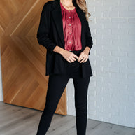 Smiles and Pouts Bat Sleeve Button Down-Blouses-Ave Shops-[option4]-[option5]-[option6]-[option7]-[option8]-Shop-Boutique-Clothing-for-Women-Online
