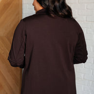 Magic 3/4 Blazer in Chocolate-Layers-Ave Shops-[option4]-[option5]-[option6]-[option7]-[option8]-Shop-Boutique-Clothing-for-Women-Online