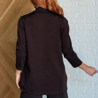 Magic 3/4 Blazer in Chocolate-Layers-Ave Shops-[option4]-[option5]-[option6]-[option7]-[option8]-Shop-Boutique-Clothing-for-Women-Online