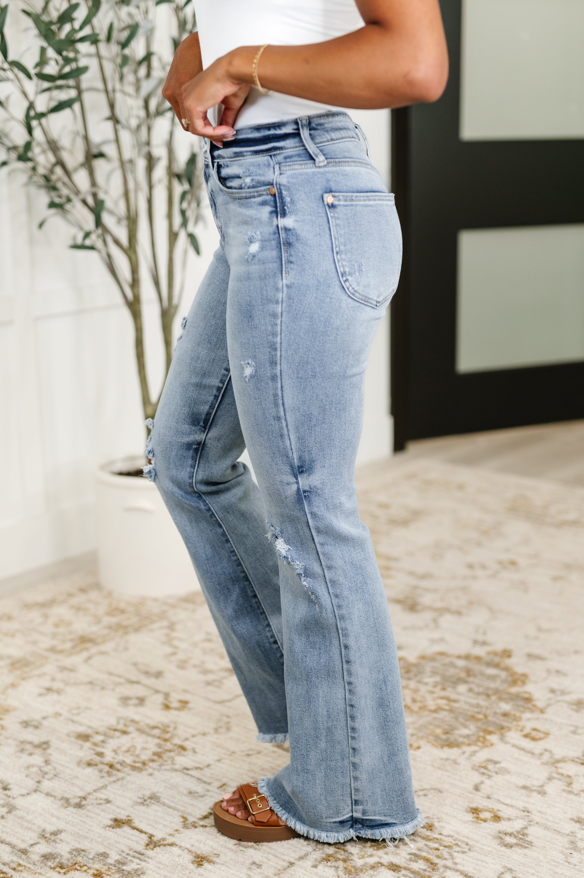 Judy Blue Marlena High Rise Shield Pocket Flare Jeans-Womens-Ave Shops-[option4]-[option5]-[option6]-[option7]-[option8]-Shop-Boutique-Clothing-for-Women-Online