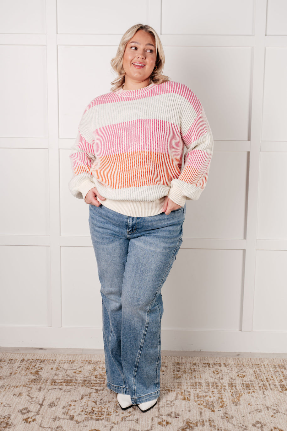 Matchmaker Striped Ribbed Top-Tops-Ave Shops-[option4]-[option5]-[option6]-[option7]-[option8]-Shop-Boutique-Clothing-for-Women-Online