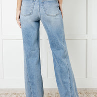 Judy Blue Melia High Rise Side Seam Detail Wide Leg Jeans-Womens-Ave Shops-[option4]-[option5]-[option6]-[option7]-[option8]-Shop-Boutique-Clothing-for-Women-Online