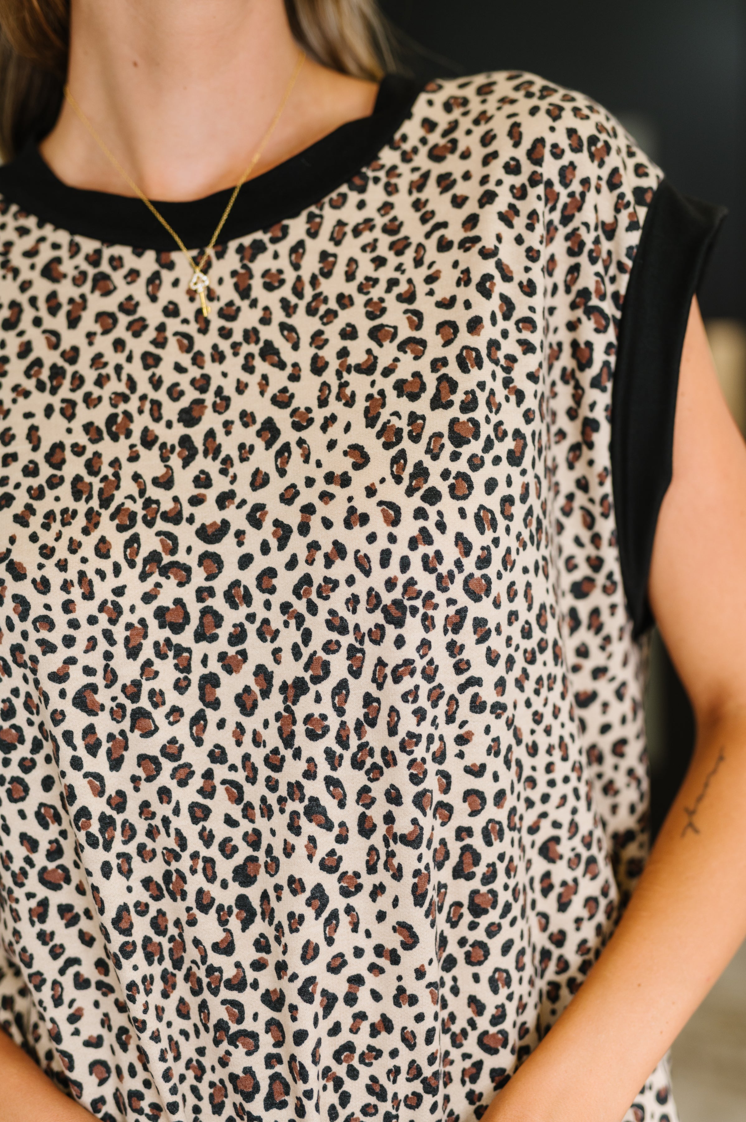 Meow's the Time Banded Hem Top in Leopard Print-Womens-Ave Shops-[option4]-[option5]-[option6]-[option7]-[option8]-Shop-Boutique-Clothing-for-Women-Online