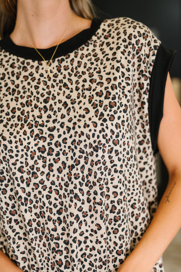 Meow's the Time Banded Hem Top in Leopard Print-Womens-Ave Shops-[option4]-[option5]-[option6]-[option7]-[option8]-Shop-Boutique-Clothing-for-Women-Online