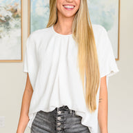 Mild Moments Pleat Detail Top-Tops-Ave Shops-[option4]-[option5]-[option6]-[option7]-[option8]-Shop-Boutique-Clothing-for-Women-Online
