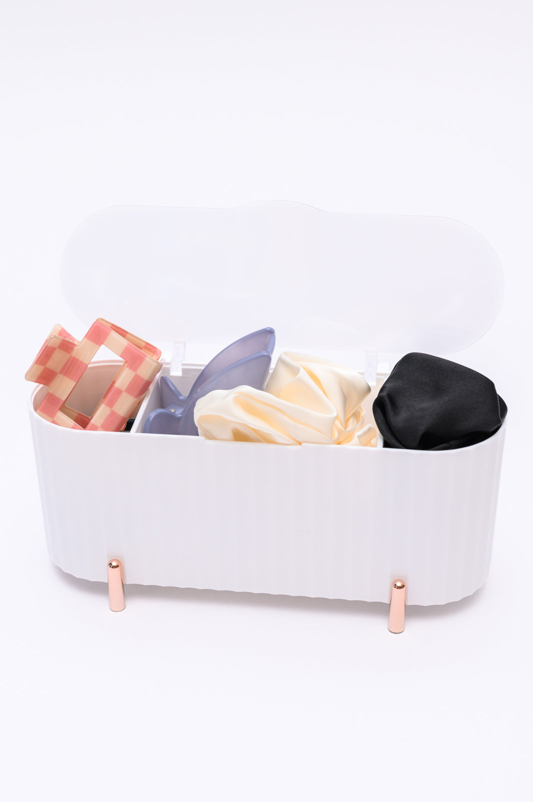 Mini Beauty Organizer in White-Accessories-Ave Shops-[option4]-[option5]-[option6]-[option7]-[option8]-Shop-Boutique-Clothing-for-Women-Online