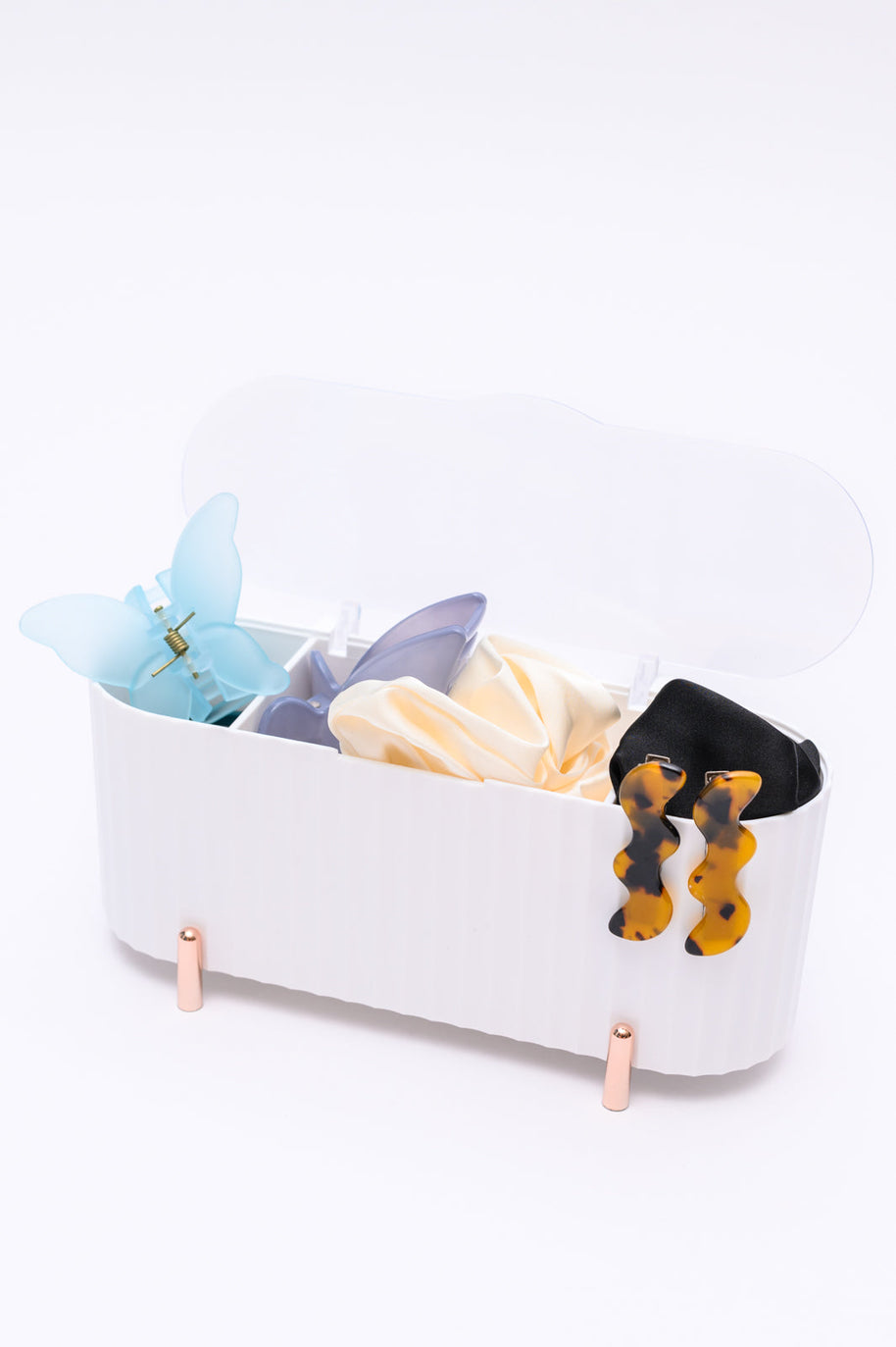 Mini Beauty Organizer in White-Accessories-Ave Shops-[option4]-[option5]-[option6]-[option7]-[option8]-Shop-Boutique-Clothing-for-Women-Online