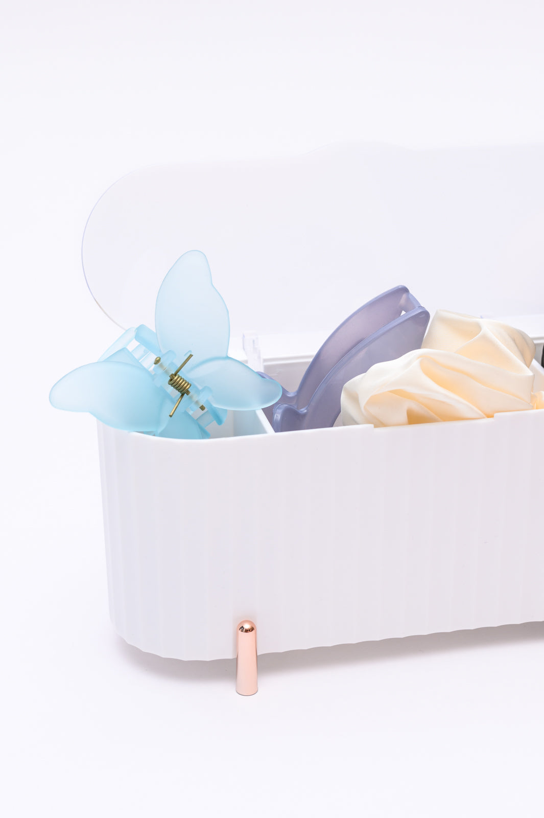 Mini Beauty Organizer in White-Accessories-Ave Shops-[option4]-[option5]-[option6]-[option7]-[option8]-Shop-Boutique-Clothing-for-Women-Online