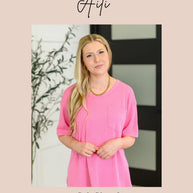 Take It Easy Slouchy Tee in Hot Pink-Womens-Ave Shops-[option4]-[option5]-[option6]-[option7]-[option8]-Shop-Boutique-Clothing-for-Women-Online