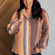 Moderately Mod Polka Dot Button Up Top-Tops-Ave Shops-[option4]-[option5]-[option6]-[option7]-[option8]-Shop-Boutique-Clothing-for-Women-Online