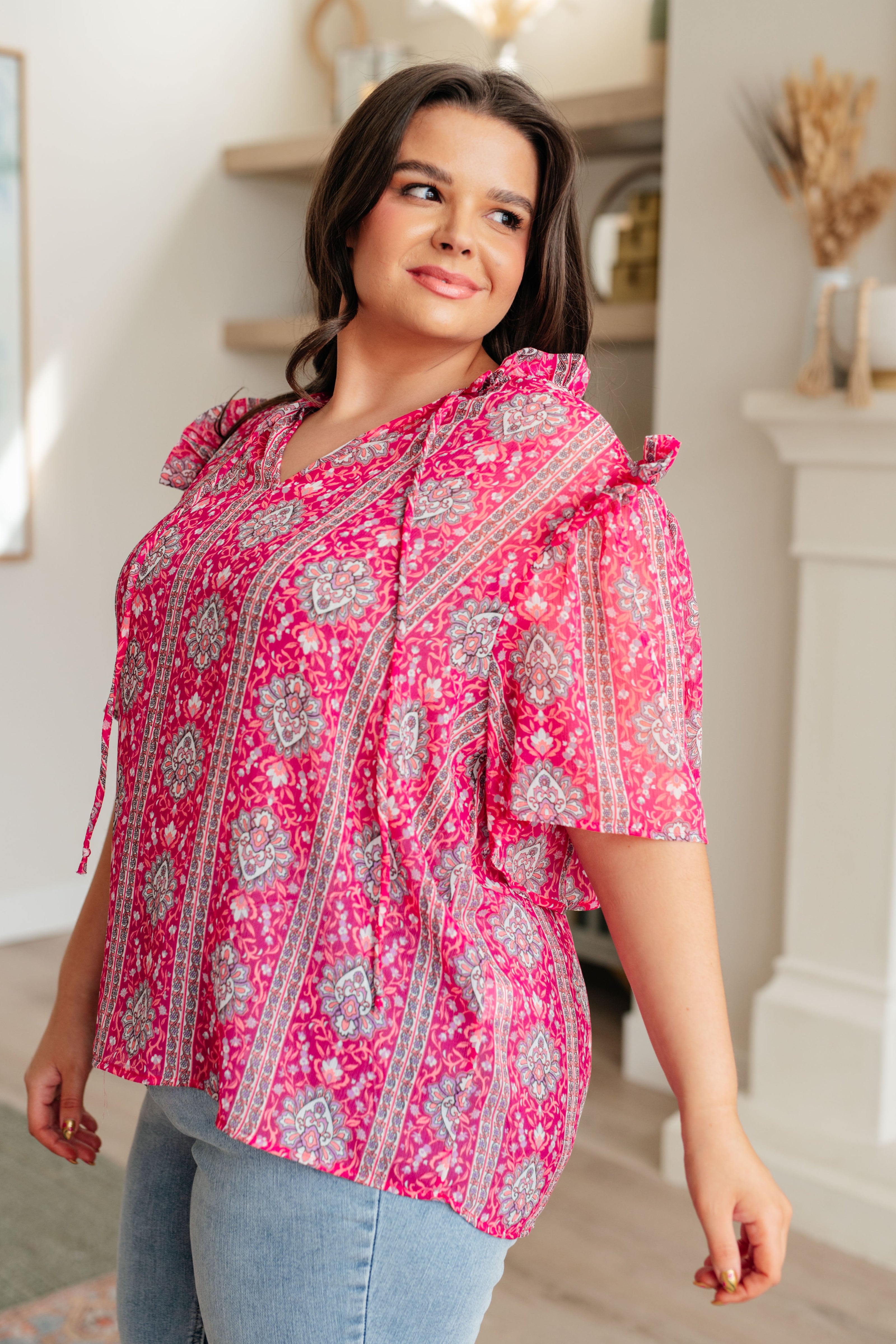 Moments Like This V-Neck Bell Sleeve Blouse-Tops-Ave Shops-[option4]-[option5]-[option6]-[option7]-[option8]-Shop-Boutique-Clothing-for-Women-Online