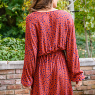 Most Genuine Spotted Dress In Rust-Womens-Ave Shops-[option4]-[option5]-[option6]-[option7]-[option8]-Shop-Boutique-Clothing-for-Women-Online