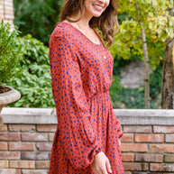 Most Genuine Spotted Dress In Rust-Womens-Ave Shops-[option4]-[option5]-[option6]-[option7]-[option8]-Shop-Boutique-Clothing-for-Women-Online