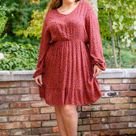 Most Genuine Spotted Dress In Rust-Womens-Ave Shops-[option4]-[option5]-[option6]-[option7]-[option8]-Shop-Boutique-Clothing-for-Women-Online
